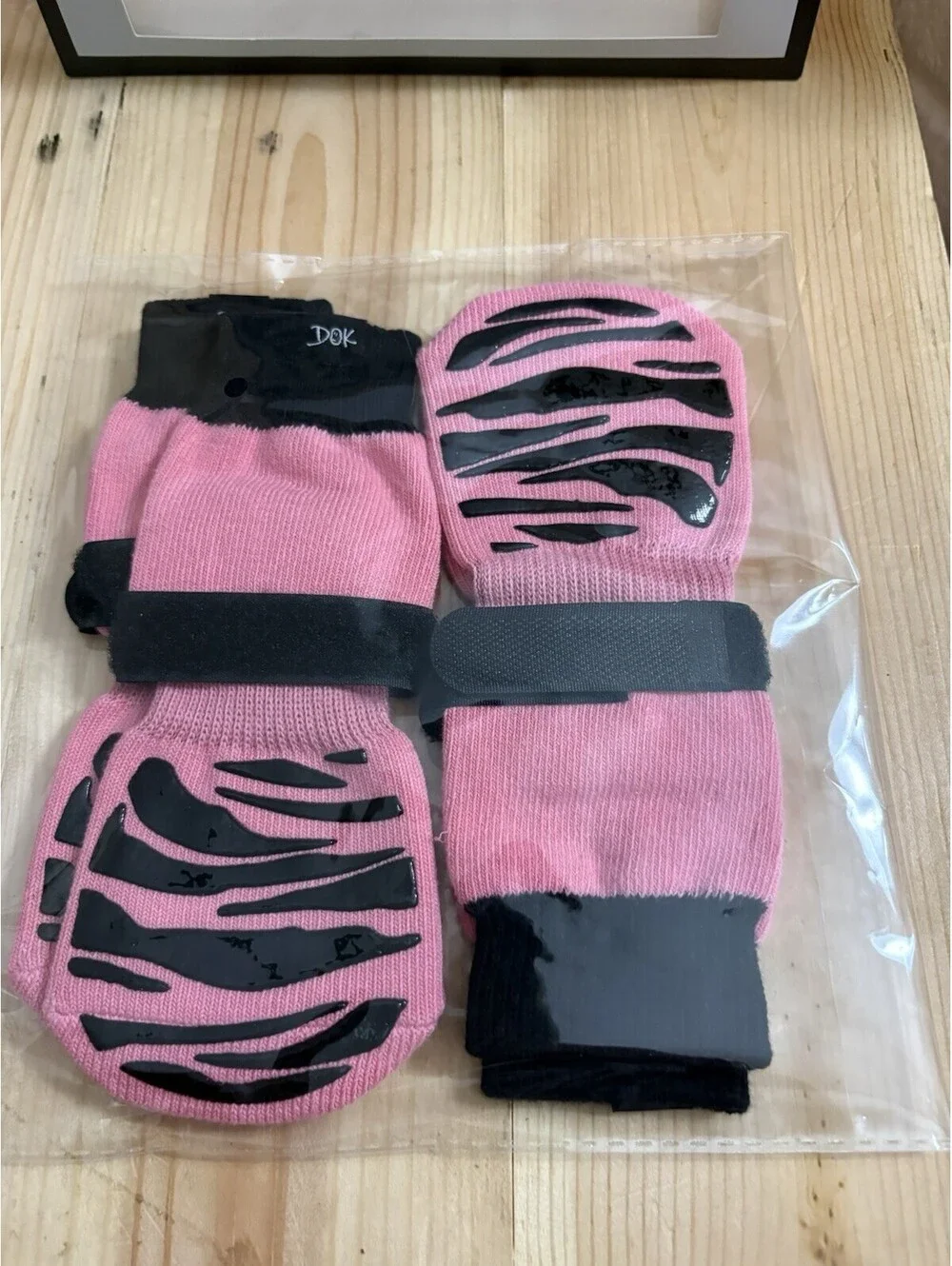 DOK TigerToes Premium Non-Slip Dog Socks for Hardwood Floors - Extra-Thick Grip